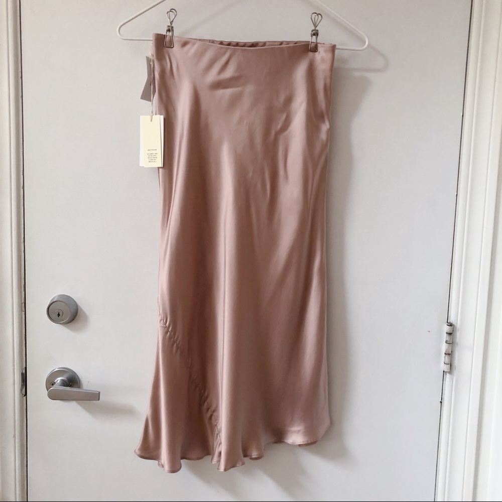 Wilfried ONLY Slip Skirt, Size 4, Mousse Pink